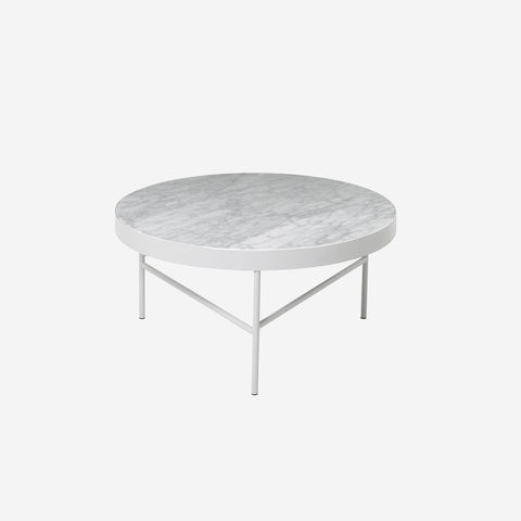 Ferm Living Marble Coffee Table White Carrera Coffee Table Ferm Living    - [store_name]