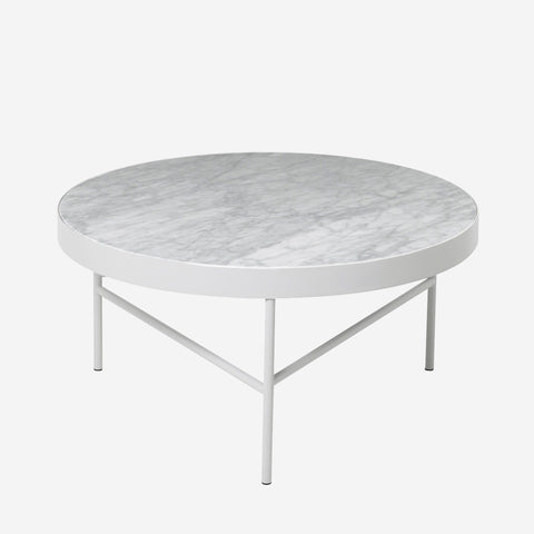 Ferm Living Marble Coffee Table White Carrera Coffee Table Ferm Living    - [store_name]