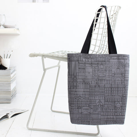 SIMPLE FORM. - Alma and Co Alma & Co Melbourne Tote Bag Charcoal - 