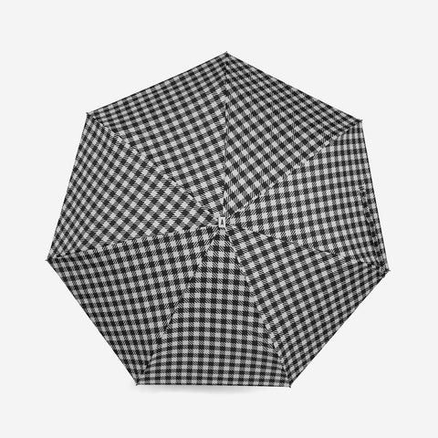 SIMPLE FORM. - Anatole Anatole Folding Umbrella Black Gingham Kensington - 