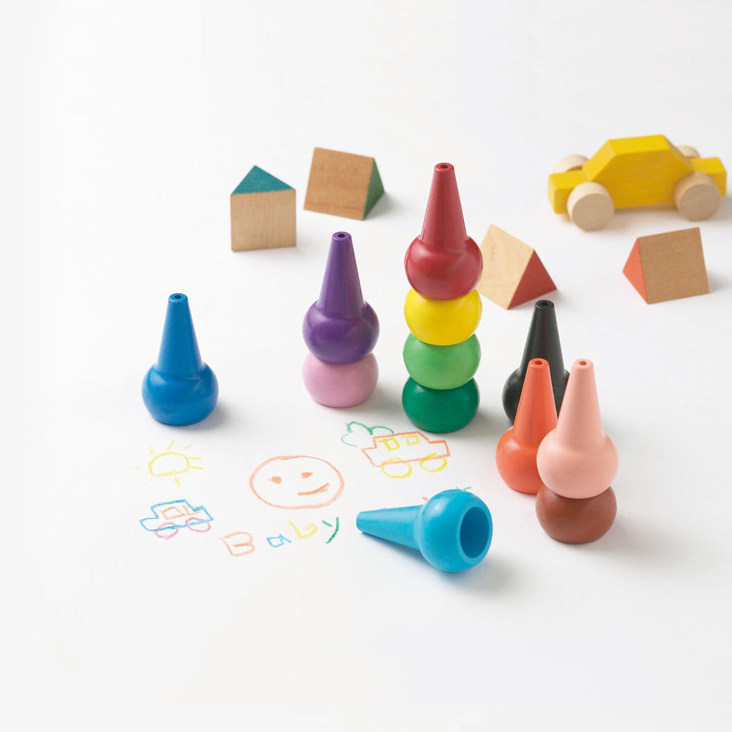 Basic Crayons Aozora Baby Color Crayons Basic 6-Pack | Children's Art + Craft ...