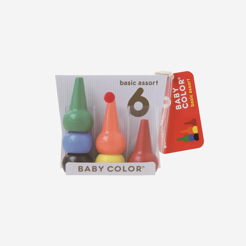 Basic Crayons Aozora Baby Color Crayons Basic 6-Pack | Children's Art + Craft ...
