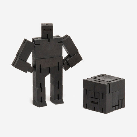 Areaware Cubebot Ninja Black Micro Figurine Areaware - [store_name]