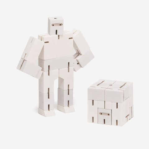 Areaware Cubebot Ninja White Micro Figurine Areaware - [store_name]