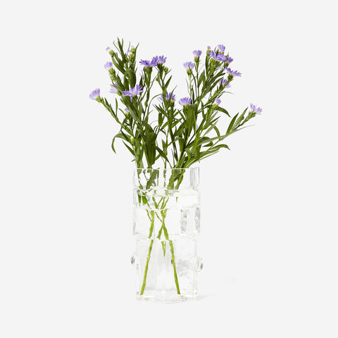 SIMPLE FORM. - Areaware Areaware Hex Vase Clear - 