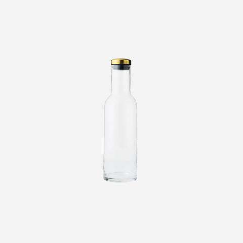 SIMPLE FORM. - Audo Copenhagen Audo Water Bottle Carafe 1L Clear Brass - 