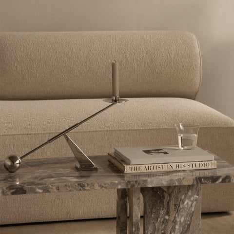 Audo Interconnect Candle Holder Stainless Steel Small Candle Holders Audo Copenhagen - [store_name]