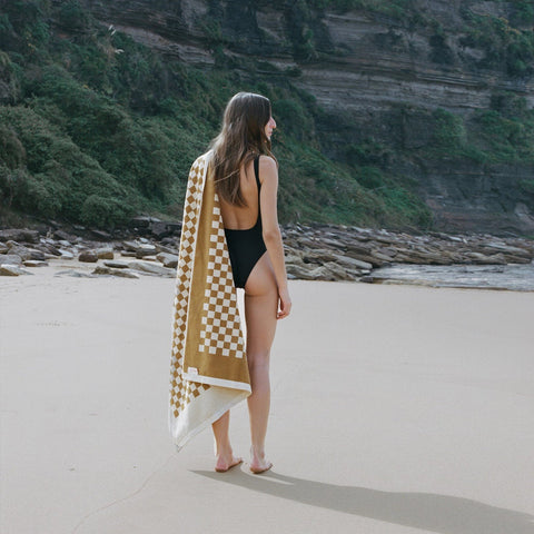 Baina Cedar Sand Roman Pool Towel Towel Baina - [store_name]