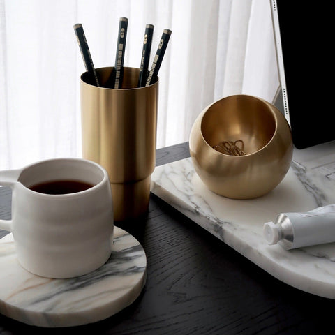 Behr & Co Stone Mini Circle Trivet Arabescato