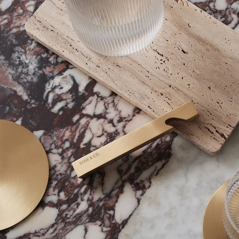 Behr & Co Stone Rectangular Tray Travertine Unfilled