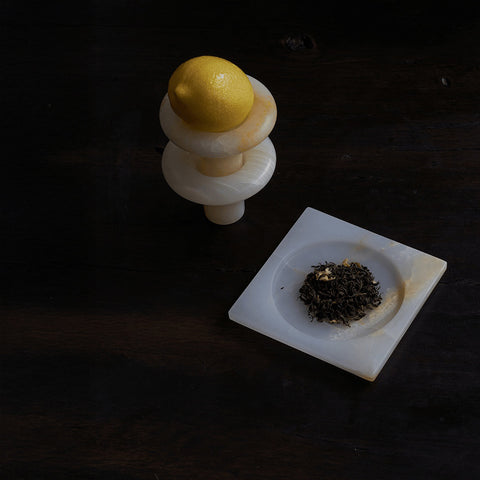 Black Blaze Bell Incense Burner White Onyx Decorative Tray Black Blaze - [store_name]