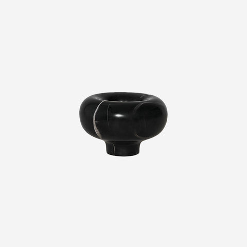 Black Blaze Halo Candle Holder Black Silver Decorative Bowl Black Blaze    - [store_name]