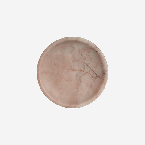 Black Blaze Linea Round Marble Tray Small Rosa Decorative Tray Black Blaze - [store_name]
