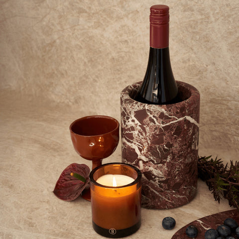 Black Blaze Oasis Wine & Champagne Marble Cooler Rosso Levanto Wine Cooler Black Blaze - [store_name]
