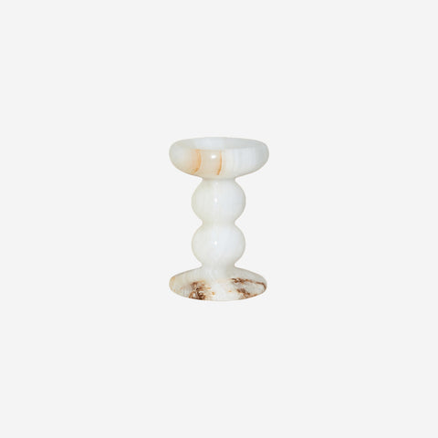 Black Blaze Orb Candle Holder White Onyx Candle Holder Black Blaze - [store_name]