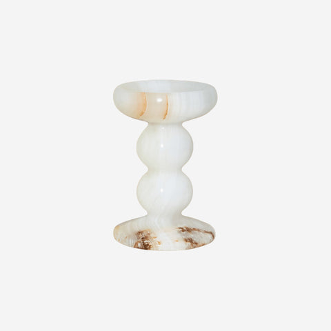 Black Blaze Orb Candle Holder White Onyx Candle Holder Black Blaze - [store_name]