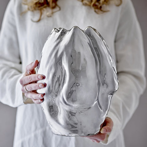 Bloomingville Bobby Vase Silver Vases Bloomingville - [store_name]