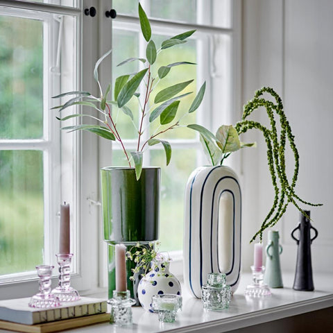Bloomingville Delphia Glass Candle Holder Set Candle Holder Bloomingville - [store_name]