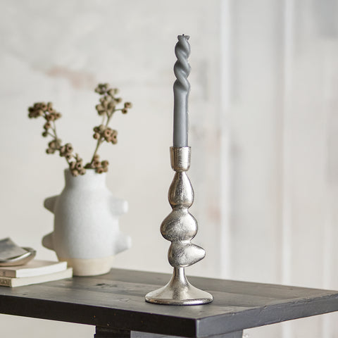 Bloomingville Metina Candle Holder Silver Small Candle Holder Bloomingville - [store_name]
