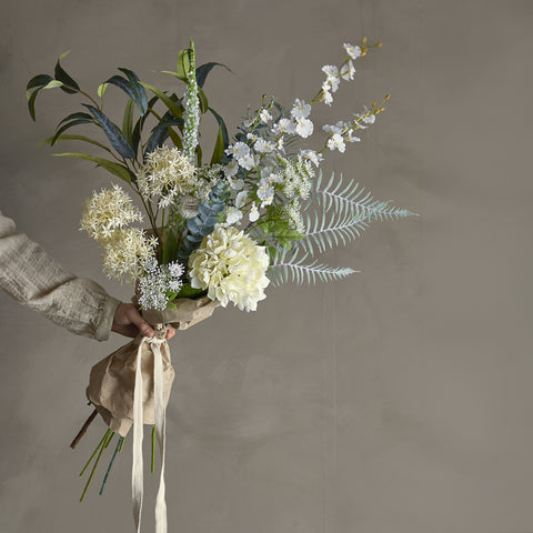 Bloomingville Symphonie Bouquet White Faux Flowers Bloomingville - [store_name]