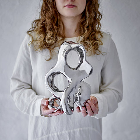 Bloomingville Vinini Sculpture Silver Sculpture Bloomingville - [store_name]