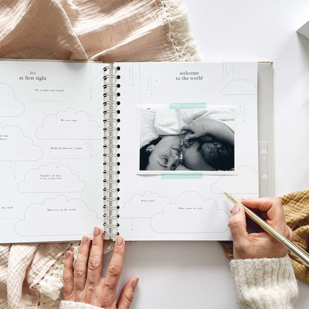 Blush & Gold Pregnancy Journal Baby Gifts