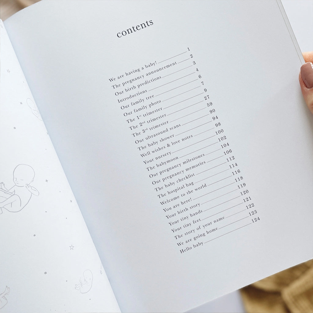 Blush & Gold Pregnancy Journal Baby Gifts