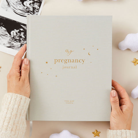 Blush & Gold Pregnancy Journal Grey Pregnancy Book Blush and Co    - [store_name]