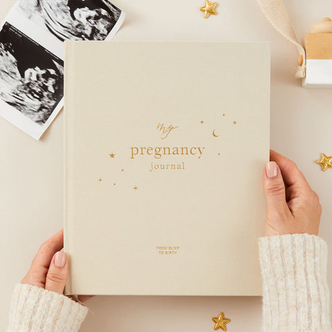 Blush & Gold Pregnancy Journal Ivory Pearl Pregnancy Book Blush and Co    - [store_name]