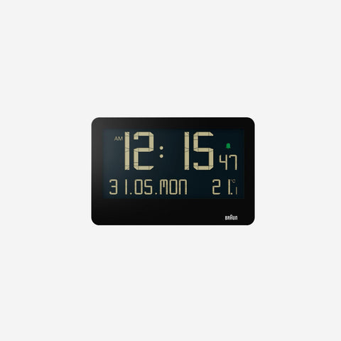 Braun BC14B Wall Clock Digital Black Clock Braun - [store_name]