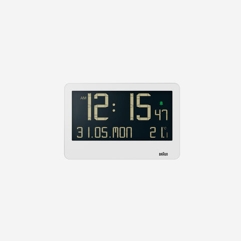 Braun BC14B Wall Clock Digital White Clock Braun - [store_name]