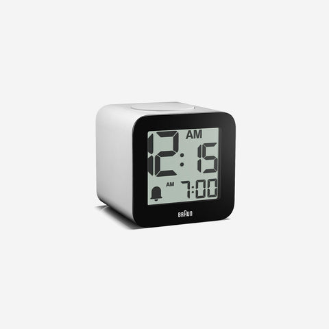 Braun BC25WP LCD Alarm Clock White Clock Braun - [store_name]
