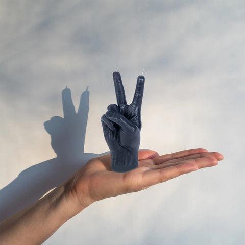 Candle Hand Black Hand Candle Peace Small