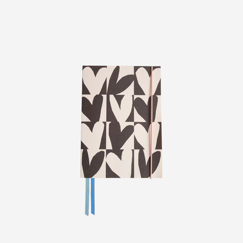 Caroline Gardner Checkmate Hearts A5 Soft Cover Notebook Notebook Caroline Gardner - [store_name]