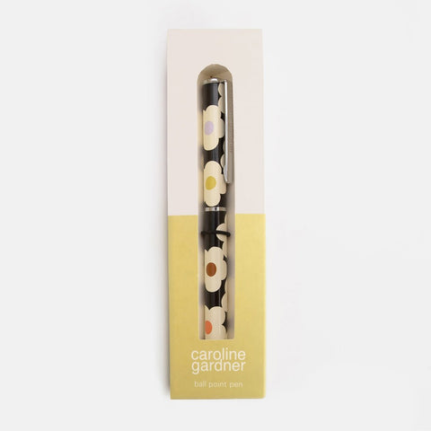 Caroline Gardner Charcoal Multi Flower Boxed Pen Pen Caroline Gardner - [store_name]