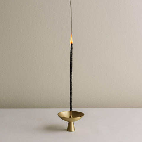 Cedar and Myrrh Incense Holder with Ash Catcher Brass Incense Holder Cedar and Myrhh    - [store_name]