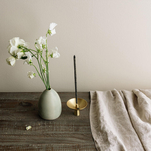 Cedar and Myrrh Brass Incense Holder With Ash Catcher Incense Holder Cedar and Myrrh - [store_name]