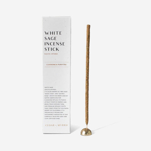 Cedar and Myrrh Rolled Incense Sticks White Sage Incense Cedar and Myrhh    - [store_name]