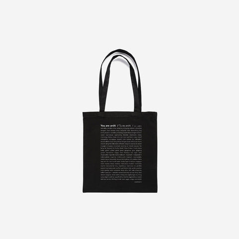 Cinqpoints You Are Archi Black Totebag Tote Bag Cinqpoints - [store_name]