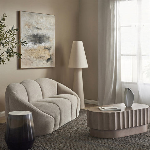 Amalfi Carrington Linen Floor Lamp