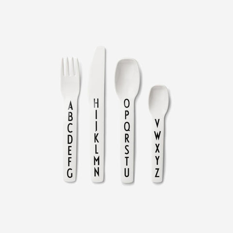 SIMPLE FORM. - Design Letters Design Letters Melamine Alphabet Eating Cutlery Set - 