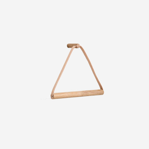 Ekta Living Towel Hanger Leather Natural Oak Towel Hanger Ekta Living    - [store_name]