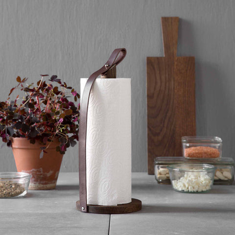 Ekta Living Hands On Paper Towel Holder Smoked Oak Paper Towel Holder Ekta Living    - [store_name]