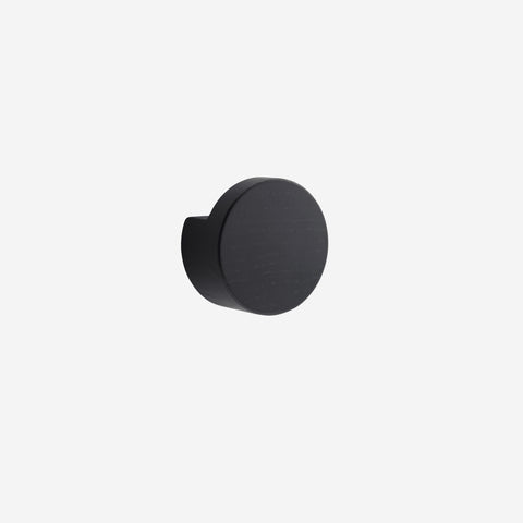 Ekta Living Wood Knot Hook Large Black Oak Wall Hooks Ekta Living    - [store_name]