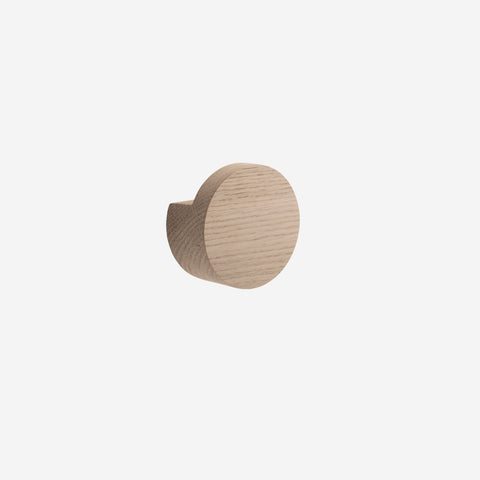 Ekta Living Wood Knot Hook Large Natural Oak Wall Hooks Ekta Living    - [store_name]
