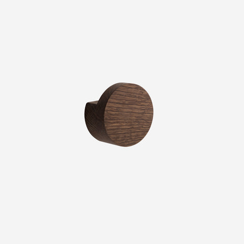 Ekta Living Wood Knot Hook Large Smoked Oak Wall Hooks Ekta Living    - [store_name]