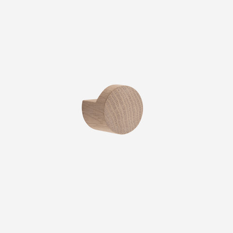 Ekta Living Wood Knot Hook Medium Natural Oak Wall Hooks Ekta Living    - [store_name]