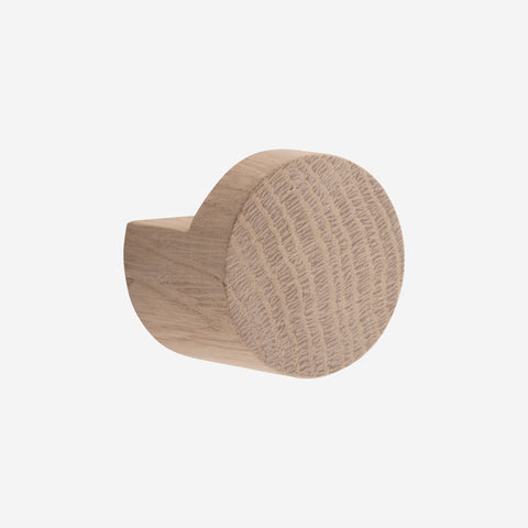 Ekta Living Wood Knot Hook Medium Natural Oak Wall Hooks Ekta Living    - [store_name]