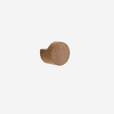 Ekta Living Wood Knot Hook Medium Oiled Oak Wall Hooks Ekta Living    - [store_name]