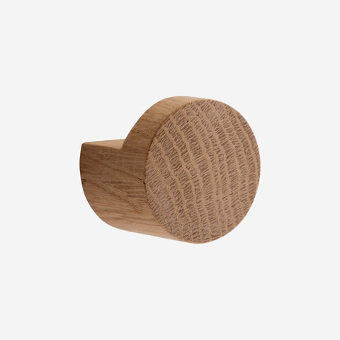 Ekta Living Wood Knot Hook Medium Oiled Oak Wall Hooks Ekta Living    - [store_name]